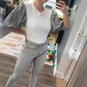 Balloon sleeve shirt